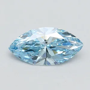 0.56ct MARQUISE Fancy Intense Blue VVS2 Coloured Lab diamond
