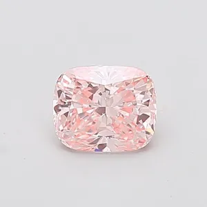 1.09ct CUSHION Fancy Intense Pink VVS2 Coloured Lab diamond