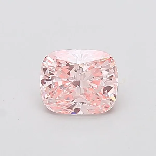 1.09ct CUSHION Fancy Intense Pink VVS2 Coloured Lab diamond