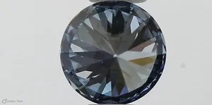 0.36ct ROUND Fancy Vivid Blue VS2 Coloured Lab diamond