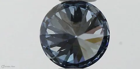 0.36ct ROUND Fancy Vivid Blue VS2 Coloured Lab diamond