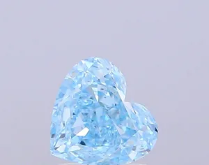 1.02ct HEART Fancy Vivid Blue VS1 Coloured Lab diamond