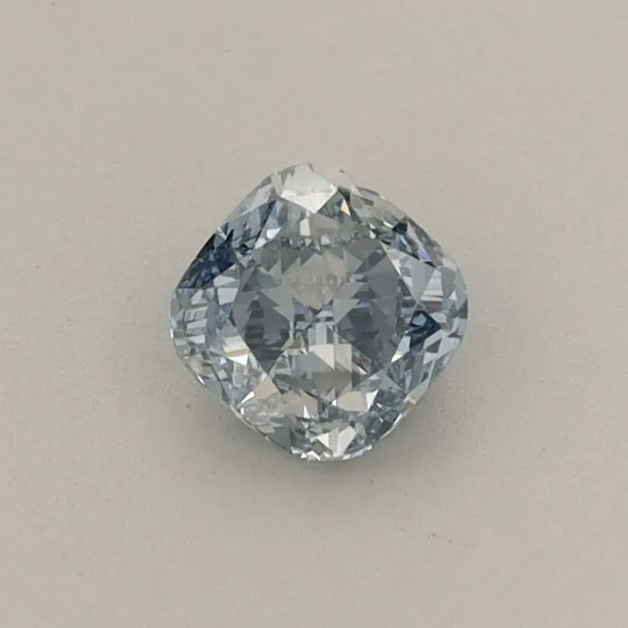 0.36ct CUSHION Fancy Intense Blue VS1 Coloured Lab diamond