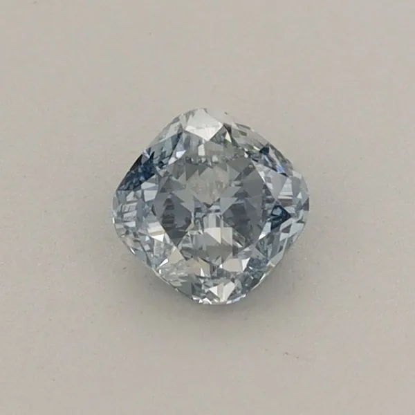 0.36ct CUSHION Fancy Intense Blue VS1 Coloured Lab diamond