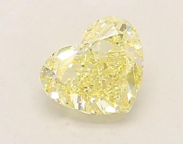 1.03ct HEART Fancy Yellow VS1 Coloured Lab diamond