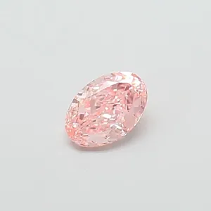 1.02ct OVAL Fancy Vivid Pink VS1 Coloured Lab diamond