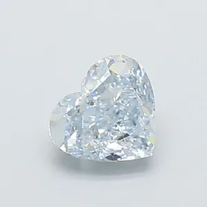1.05ct HEART Fancy Light Blue VVS2 Coloured Lab diamond