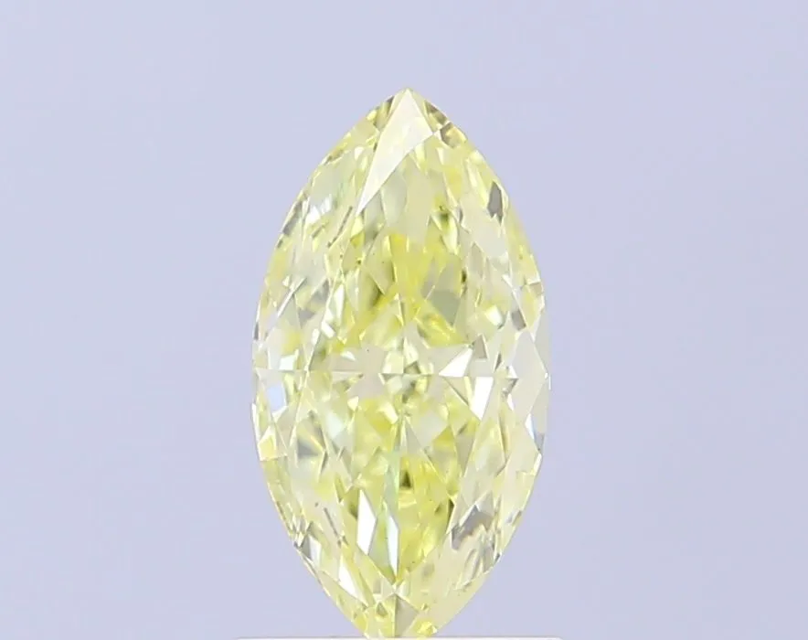 1.02ct MARQUISE Fancy Yellow VVS2 Coloured Lab diamond