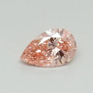0.32ct PEAR Fancy Vivid Pink VS2 Coloured Lab diamond