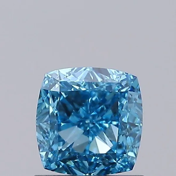 1.04ct CUSHION Fancy Vivid Blue VVS2 Coloured Lab diamond