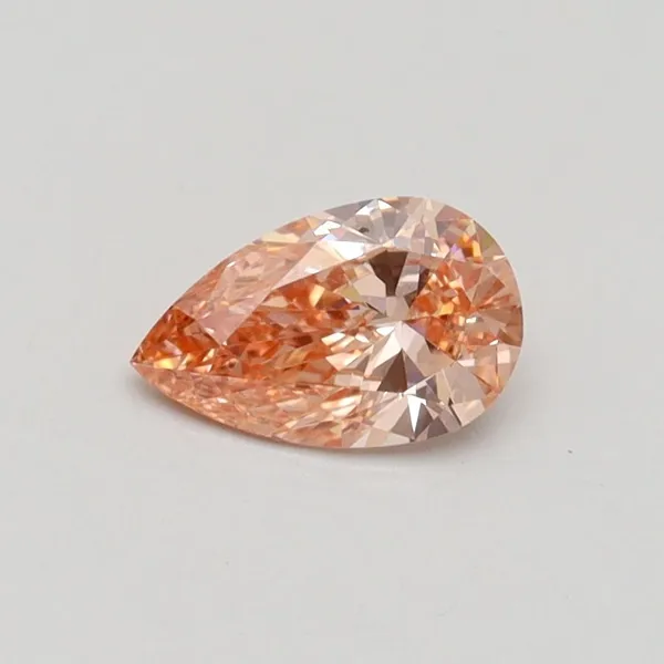 0.5ct PEAR Fancy Intense Pink VS2 Coloured Lab diamond