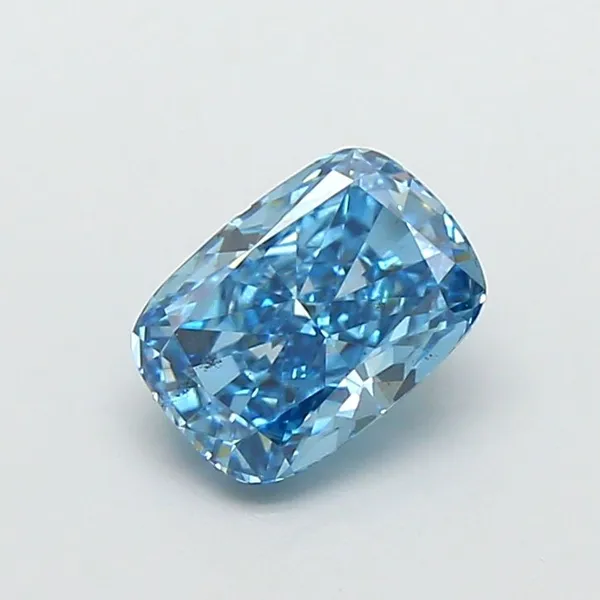 1.1ct CUSHION Fancy Vivid Blue VS2 Coloured Lab diamond