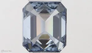 0.48ct EMERALD Fancy Intense Blue VS2 Coloured Lab diamond