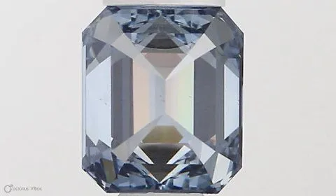 0.48ct EMERALD Fancy Intense Blue VS2 Coloured Lab diamond