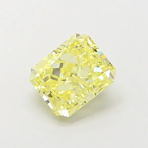 1.17ct RADIANT Fancy Intense Yellow VVS2 Coloured Lab diamond