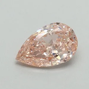 0.54ct PEAR Fancy Intense Pink VS1 Coloured Lab diamond