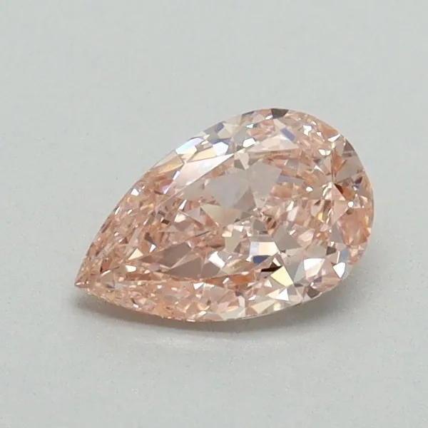 0.54ct PEAR Fancy Intense Pink VS1 Coloured Lab diamond