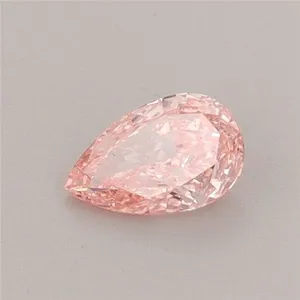 0.4ct PEAR Fancy Vivid Pink VS1 Coloured Lab diamond