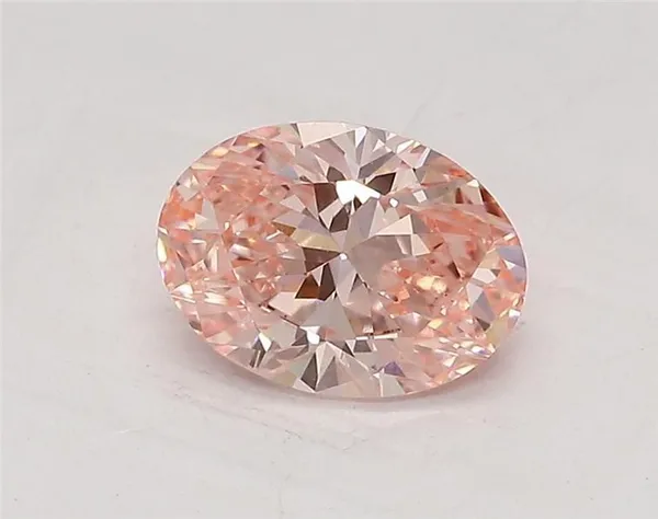 0.73ct OVAL Fancy Vivid Pink VS1 Coloured Lab diamond