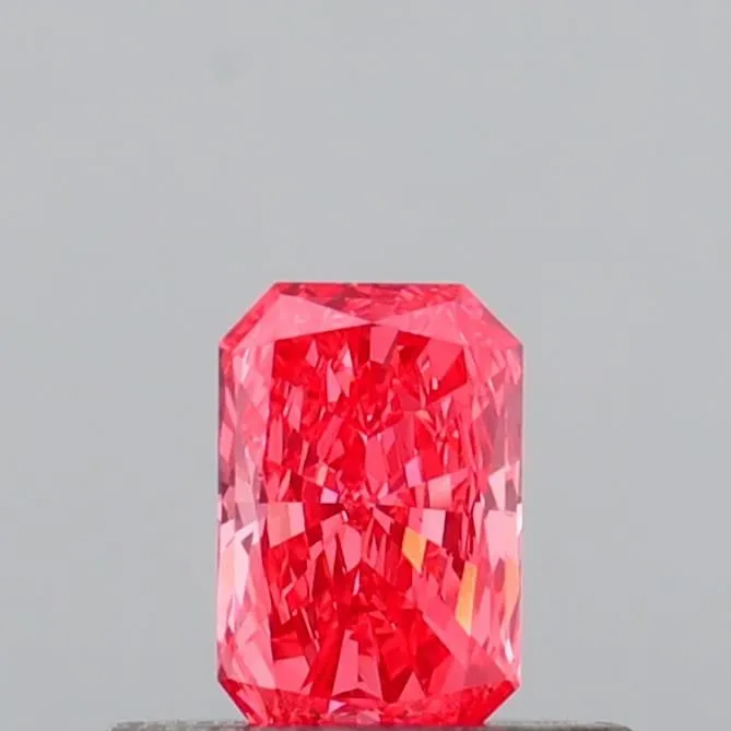 0.31ct RADIANT Fancy Vivid Pink VS2 Coloured Lab diamond