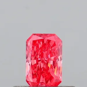 0.31ct RADIANT Fancy Vivid Pink VS2 Coloured Lab diamond