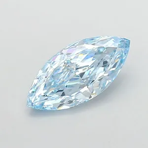 2.05ct MARQUISE Fancy Vivid Blue VVS2 Coloured Lab diamond