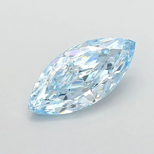 2.05ct MARQUISE Fancy Vivid Blue VVS2 Coloured Lab diamond