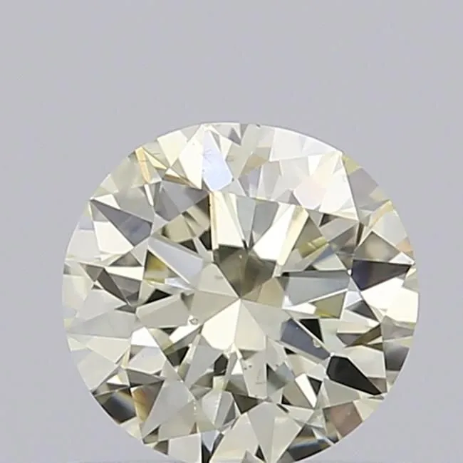 0.50ct ROUND Fancy Light Yellow VS1 Coloured Lab diamond
