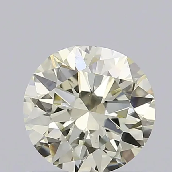 0.5ct ROUND Fancy Light Yellow VS1 Coloured Lab diamond