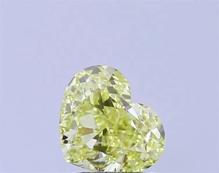1.52ct HEART Fancy Yellow VS1 Coloured Lab diamond