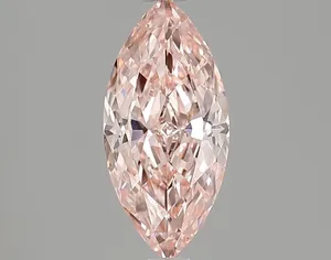 1.55ct MARQUISE Fancy Vivid Pink VVS2 Coloured Lab diamond