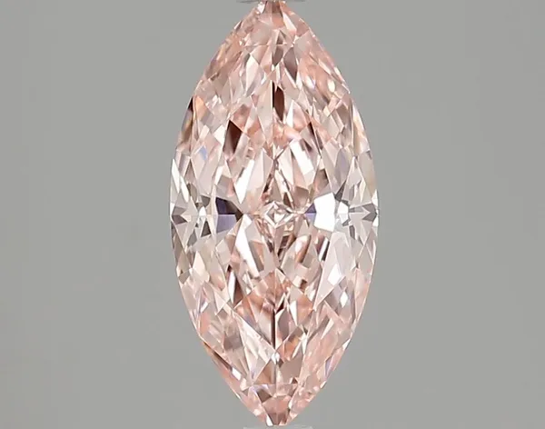 1.55ct MARQUISE Fancy Vivid Pink VVS2 Coloured Lab diamond