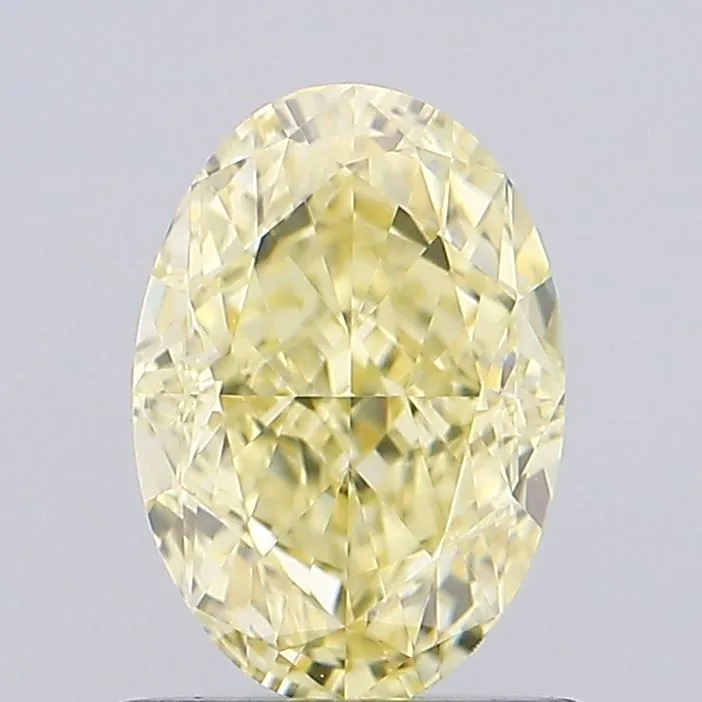 1.05ct OVAL Fancy Yellow VVS2 Coloured Lab diamond