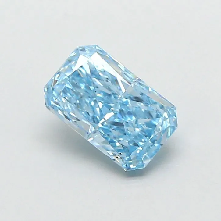 1.01ct RADIANT Fancy Vivid Blue VS2 Coloured Lab diamond