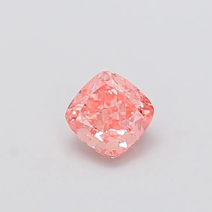1.04ct CUSHION Fancy Vivid Pink VVS1 Coloured Lab diamond