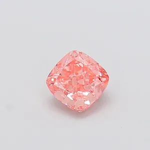 1.04ct CUSHION Fancy Vivid Pink VVS1 Coloured Lab diamond