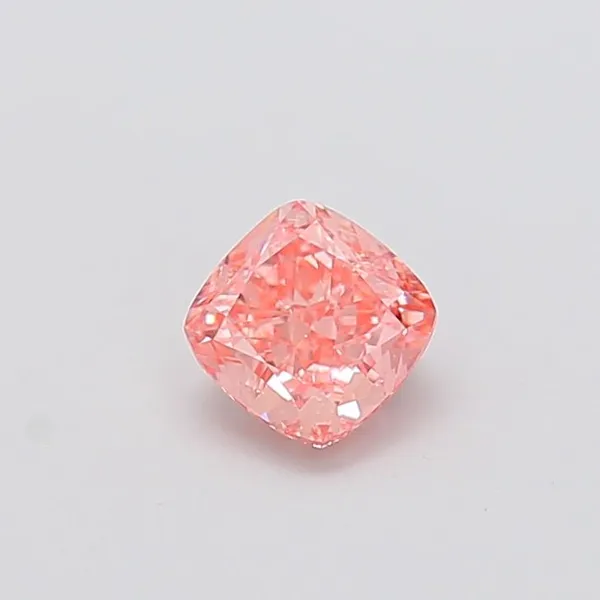 1.04ct CUSHION Fancy Vivid Pink VVS1 Coloured Lab diamond