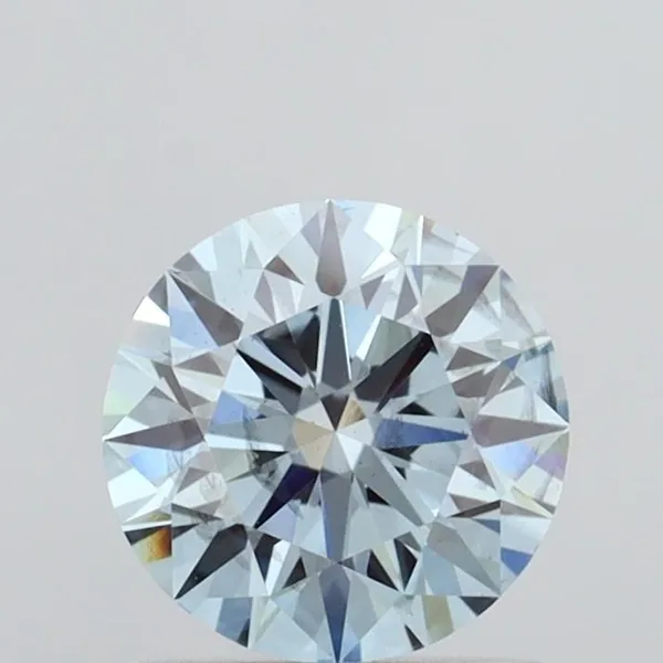 1.03ct ROUND Fancy Vivid Blue SI1 Coloured Lab diamond