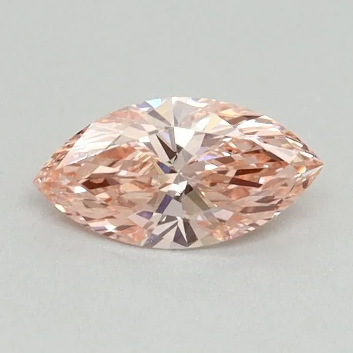 0.42ct MARQUISE Fancy Vivid Pink VS2 Coloured Lab diamond