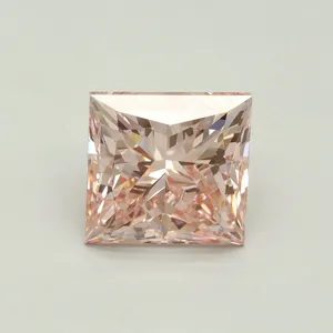 5.01ct PRINCESS Fancy Intense Pink VVS2 Coloured Lab diamond