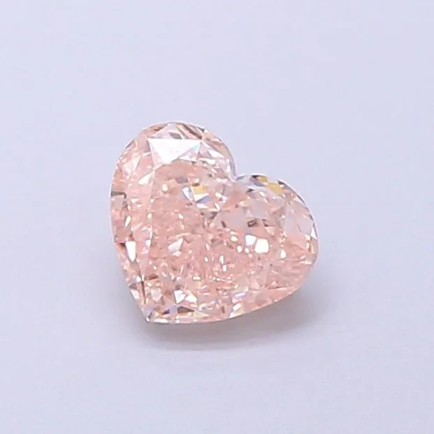 0.71ct HEART Fancy Pink VS1 Coloured Lab diamond