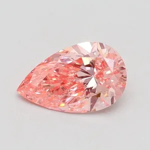 0.5ct PEAR Fancy Intense Pink SI1 Coloured Lab diamond