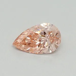 0.32ct PEAR Fancy Intense Pink VS1 Coloured Lab diamond