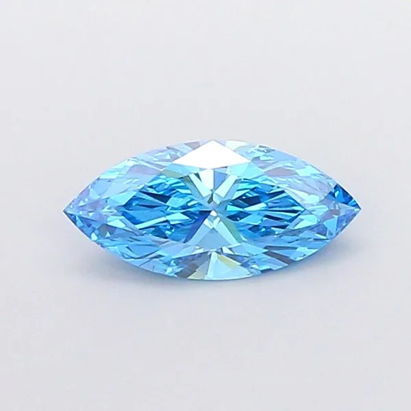 1ct MARQUISE Fancy Vivid Blue SI1 Coloured Lab diamond