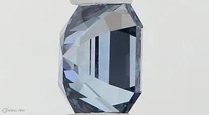 0.3ct EMERALD Fancy Vivid Blue VVS1 Coloured Lab diamond