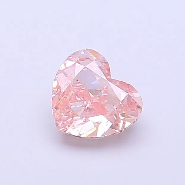 0.31ct HEART Fancy Vivid Pink VS1 Coloured Lab diamond