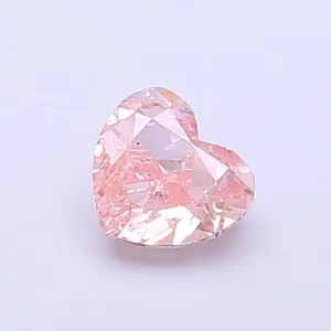 0.31ct HEART Fancy Vivid Pink VS1 Coloured Lab diamond