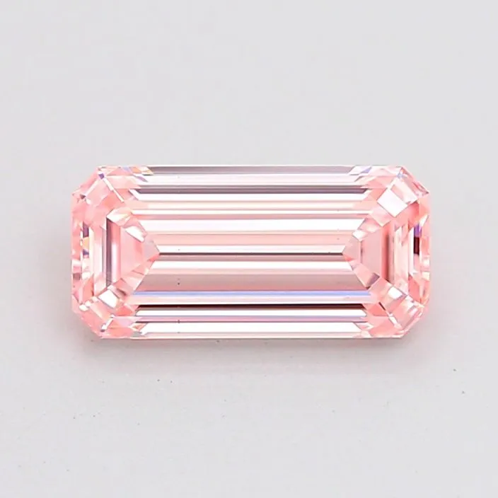 1.04ct EMERALD Fancy Intense Pink VS1 Coloured Lab diamond