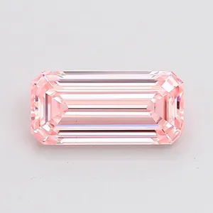 1.04ct EMERALD Fancy Intense Pink VS1 Coloured Lab diamond
