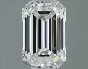 0.4ct EMERALD F VVS2 Natural diamond